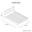 queen bed with side tables