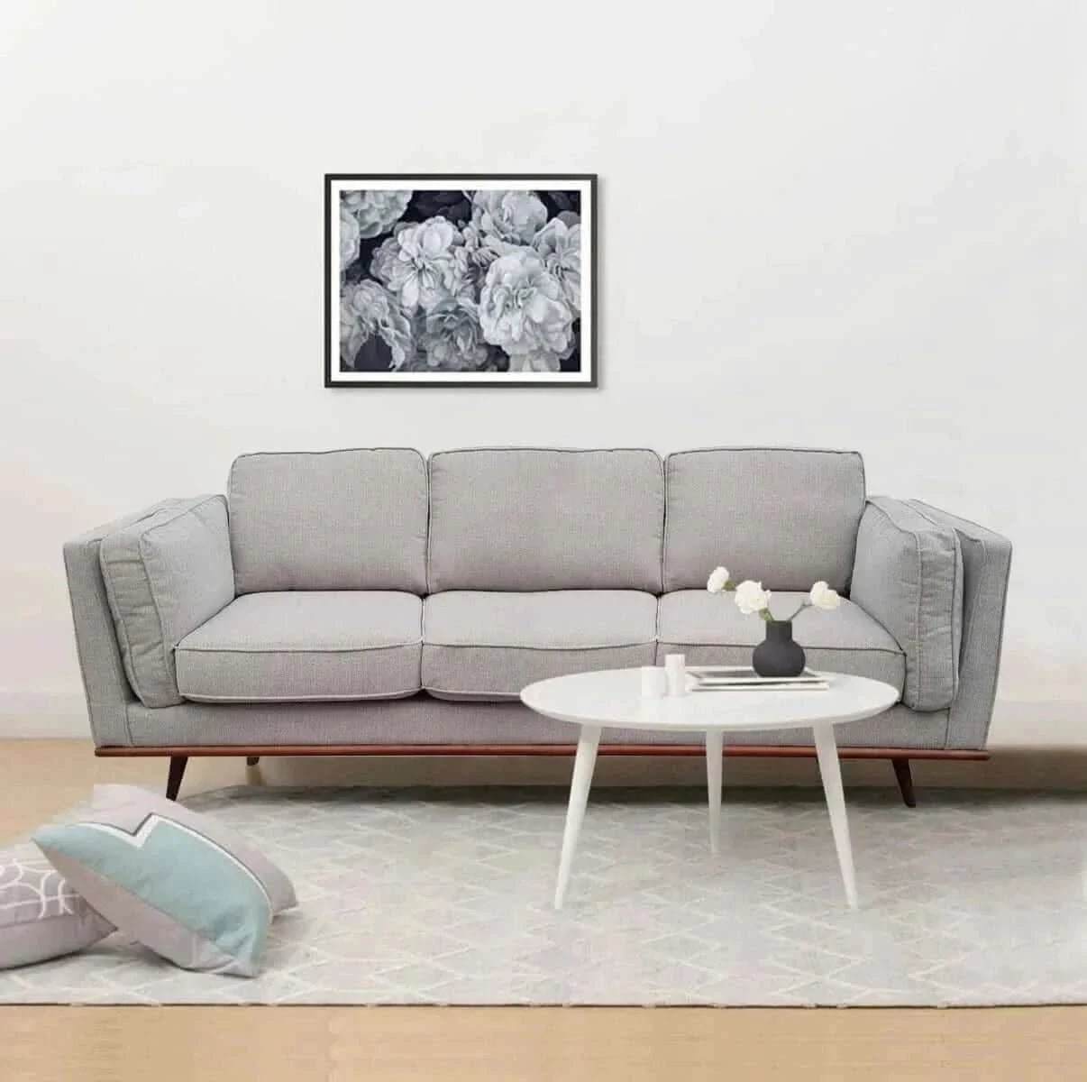 3 Seater Modern Fabric Sofa Lounge for Living Room