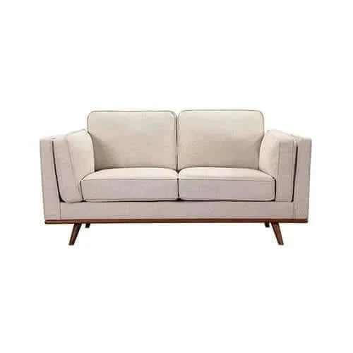 3+2 Seater Sofa Beige Fabric Lounge Set for Living Room Couch with Woo