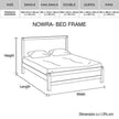 solid wood double bed & bedroom set