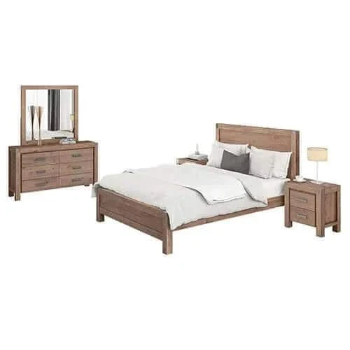 solid wood double bed & bedroom set-Upinteriors