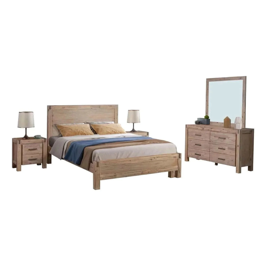 Solid Wood Queen Bed and Bedroom furniture