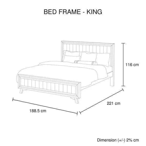 4 Pieces Bedroom Set King Size 