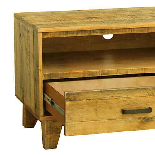 TV Cabinet with 3 Storage Drawers with Shelf in Wooden Entertainment U
