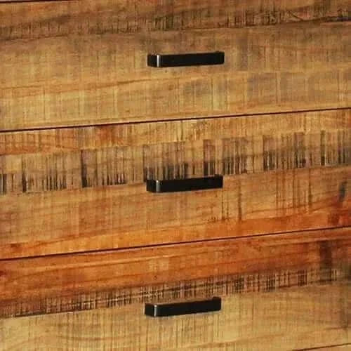 5 Pieces Bedroom Furniture Double Size in Solid Wood Antique Design