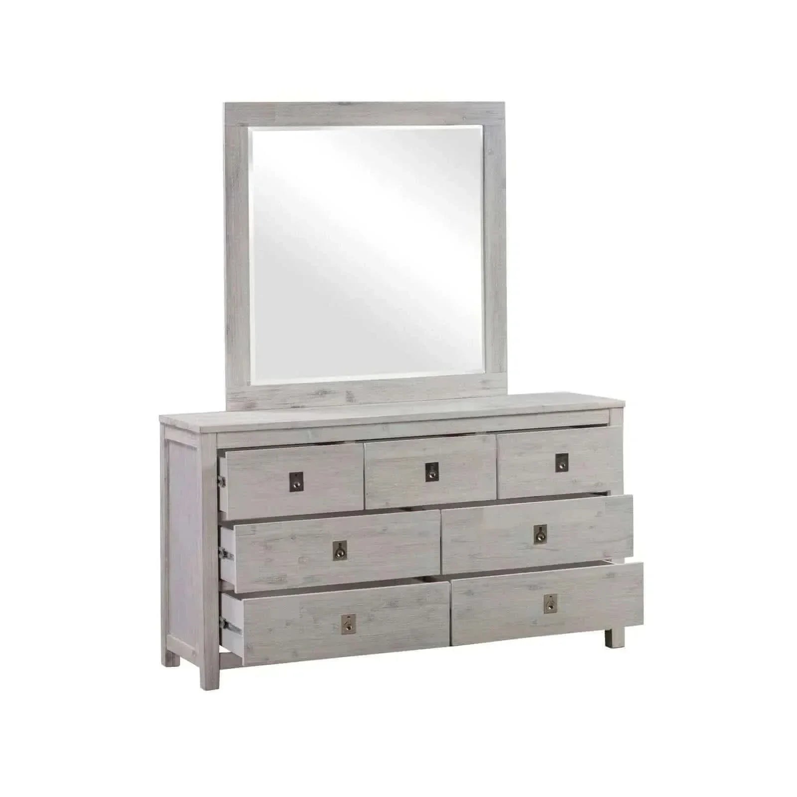 5 Pieces Luxury Bedroom Set King Size Bedroom - White Ash