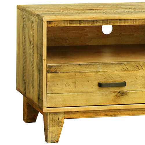 TV Cabinet with 3 Storage Drawers with Shelf in Wooden Entertainment U