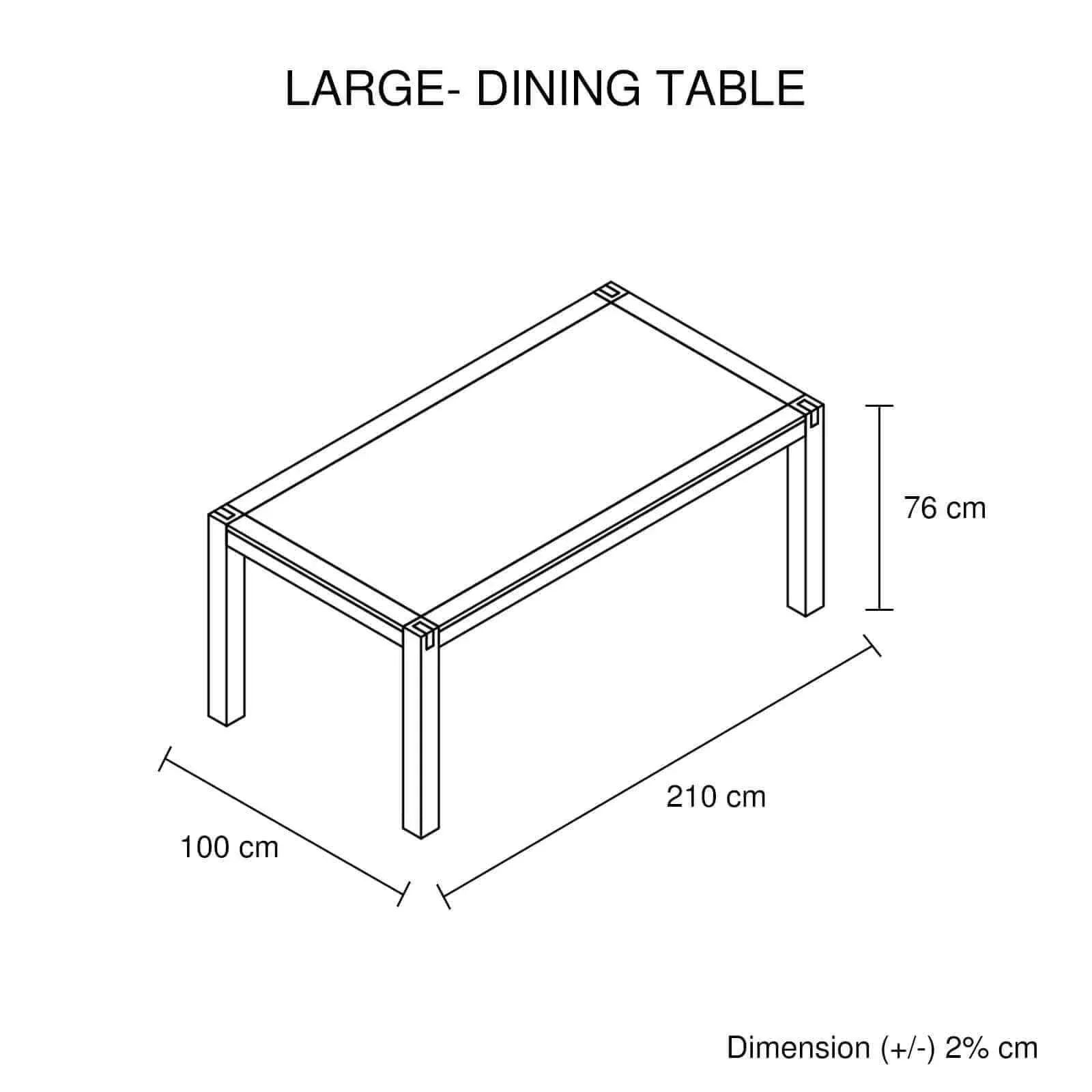 Large Size Dining Table and Chairs