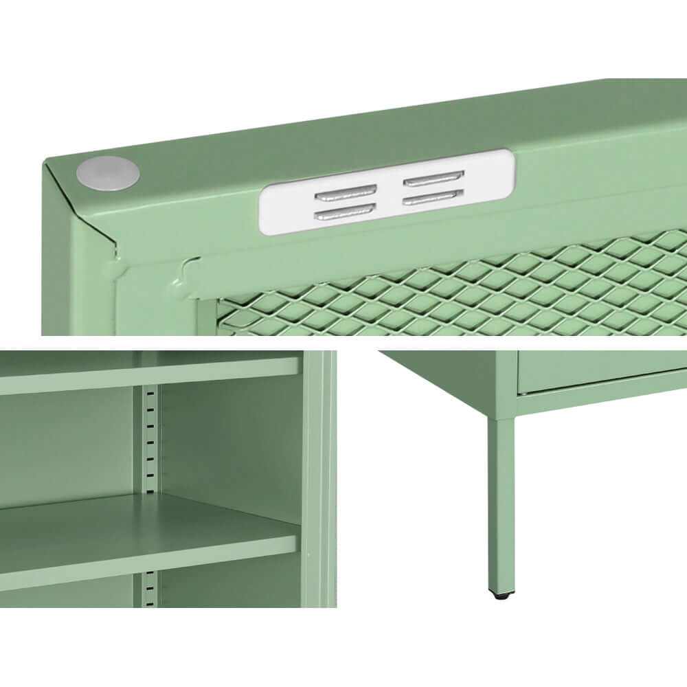 ArtissIn Metal Sideboard Buffet - ELSA Green