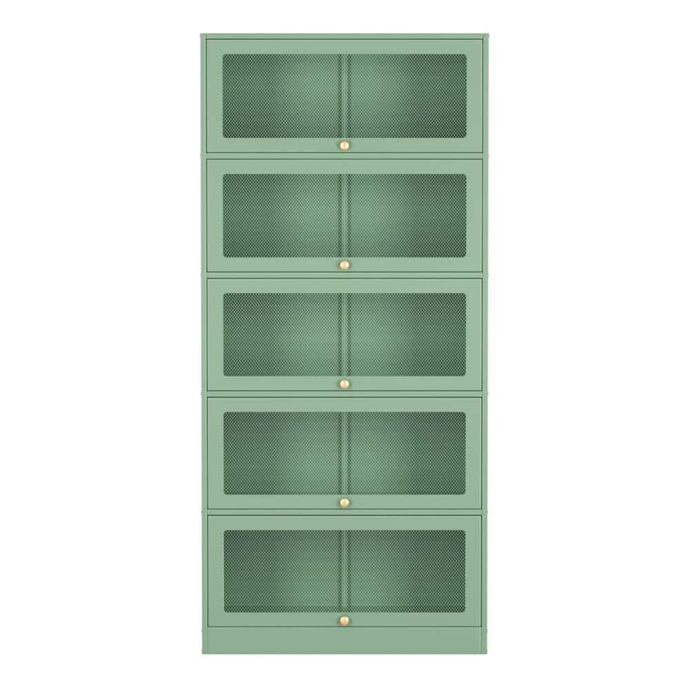 ArtissIn ELIA Modern Buffet Cupboard Mesh Doors Metal - Green