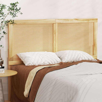 Artiss Bed Head Headboard Double Rattan - RIBO Pine