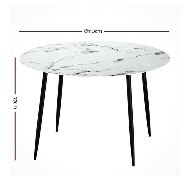 small round dining table for 4