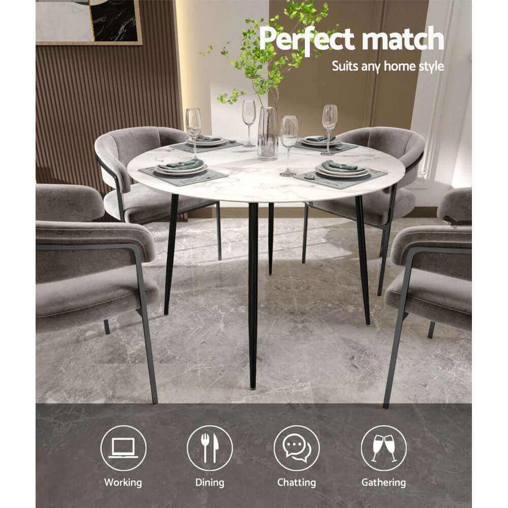 small round dining table for 4