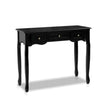 Console Table with Drawers Black 