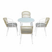 white outdoor table and chairs