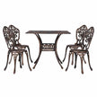 Outdoor Dining Set 5 Piece Aluminum 