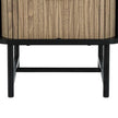 Storage Nightstand Black