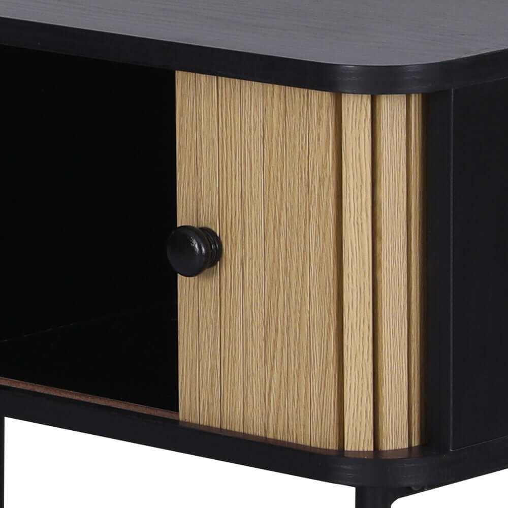 Boris Sliding Drawer Door Coffee Table Black