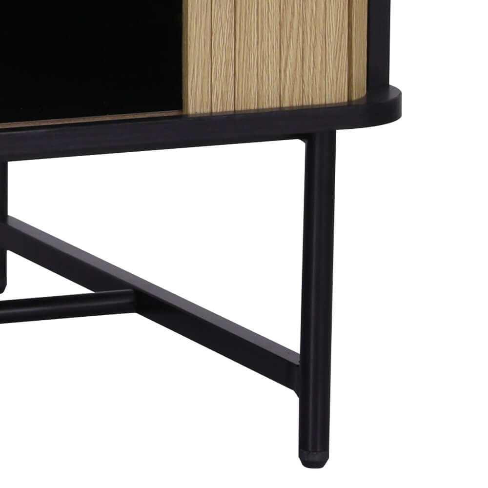 Boris Sliding Drawer Door Coffee Table Black