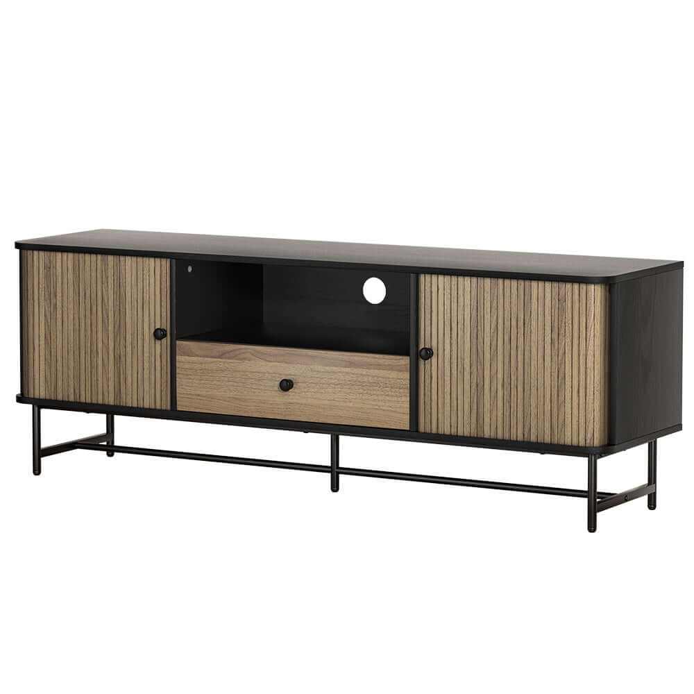 Boris Black Entertainment Unit TV Cabinet 150CM
