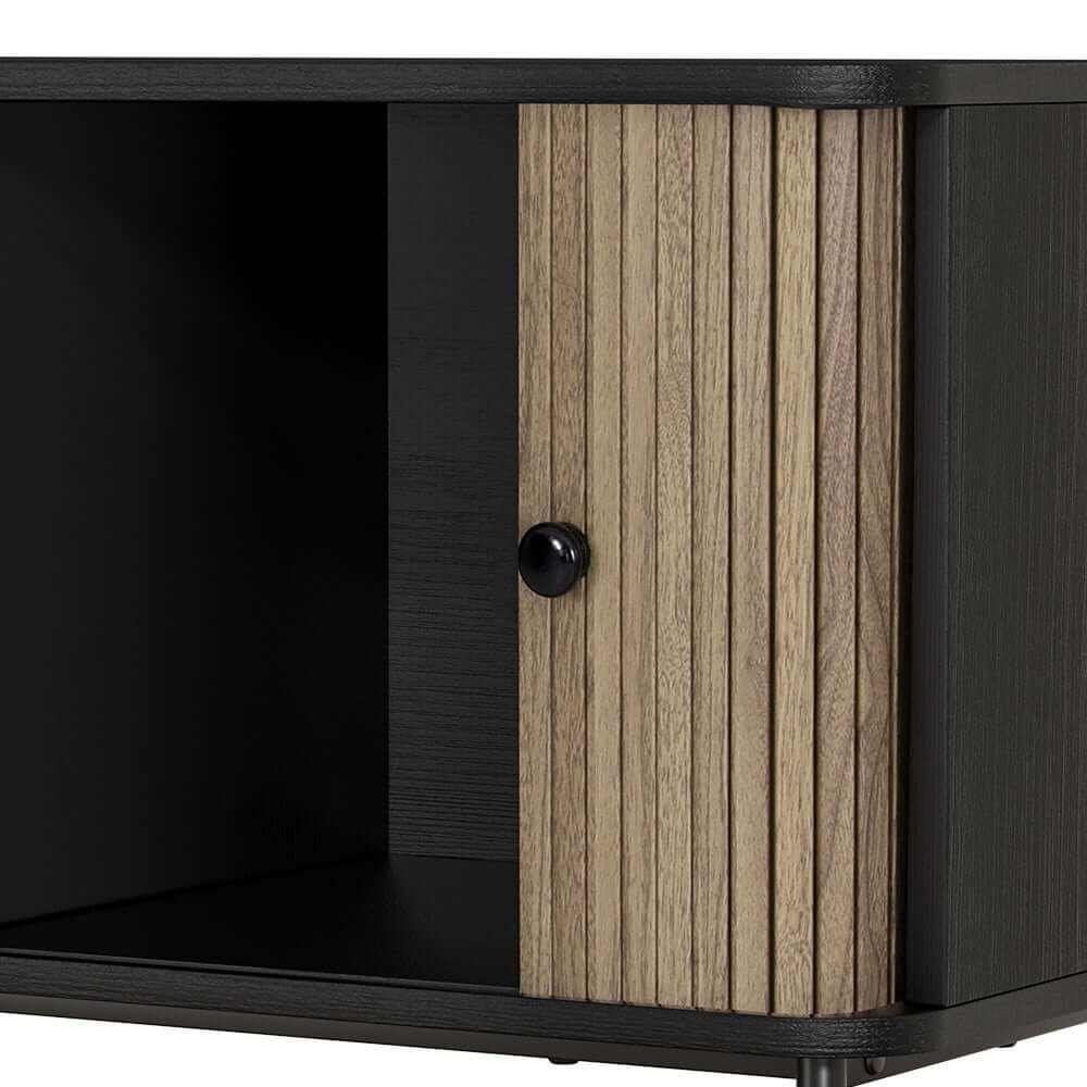 Boris Black Entertainment Unit TV Cabinet 150CM
