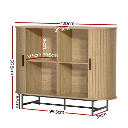 Artiss Buffet Sideboard Cupboard Cabinet Sliding Doors Pantry Storage 