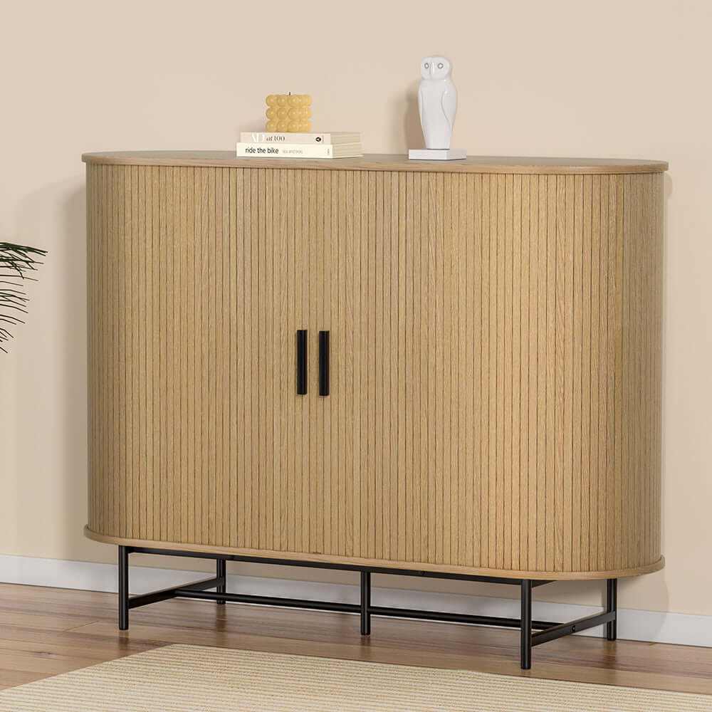 Artiss Buffet Sideboard Cupboard Cabinet Sliding Doors Pantry Storage 