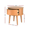 Curved Side End Table 