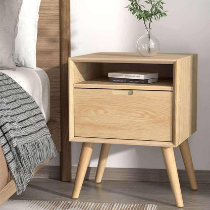 Artiss Bedside Table Drawers Storage Cabinet - GORR