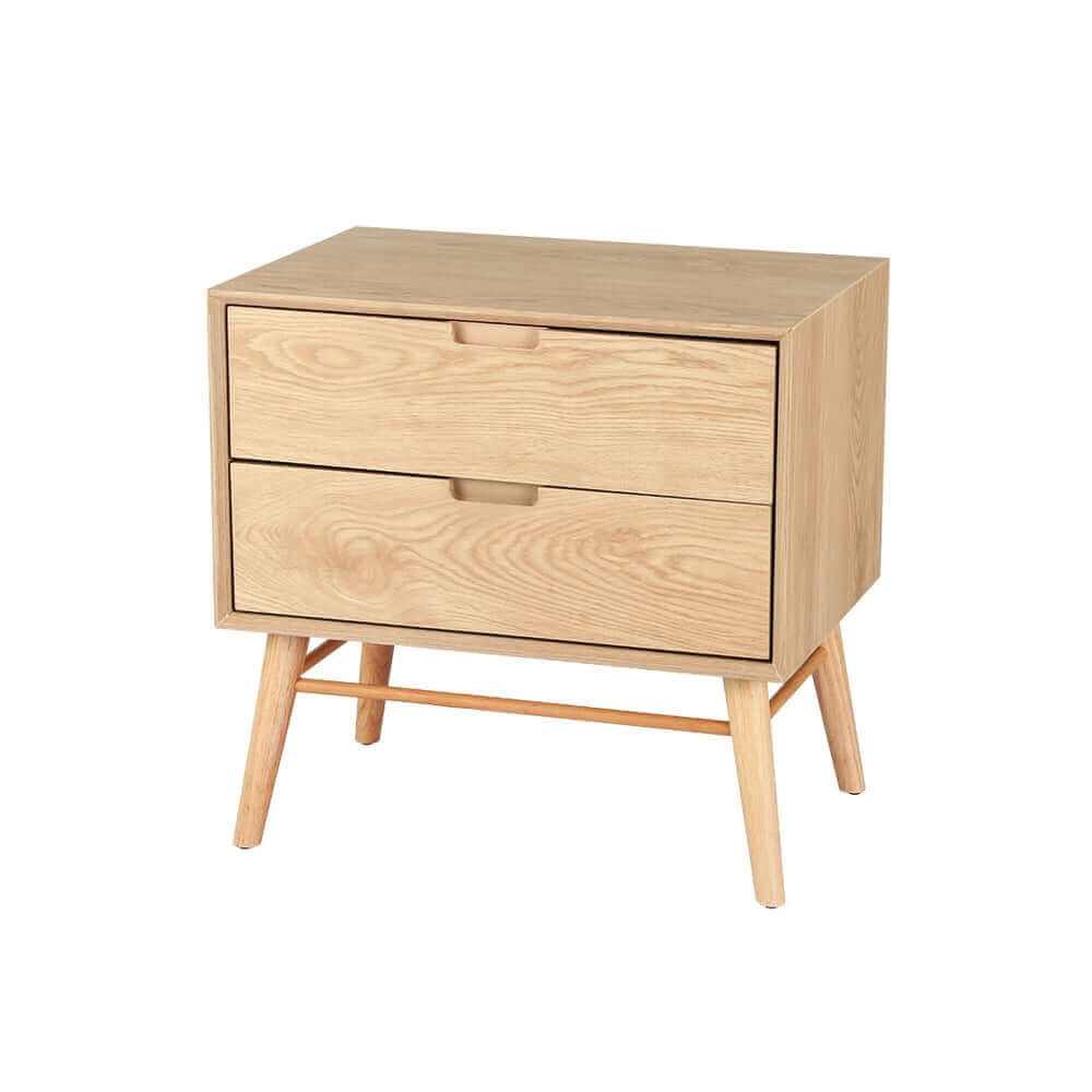 Artiss Gino Nightstand Light Oak