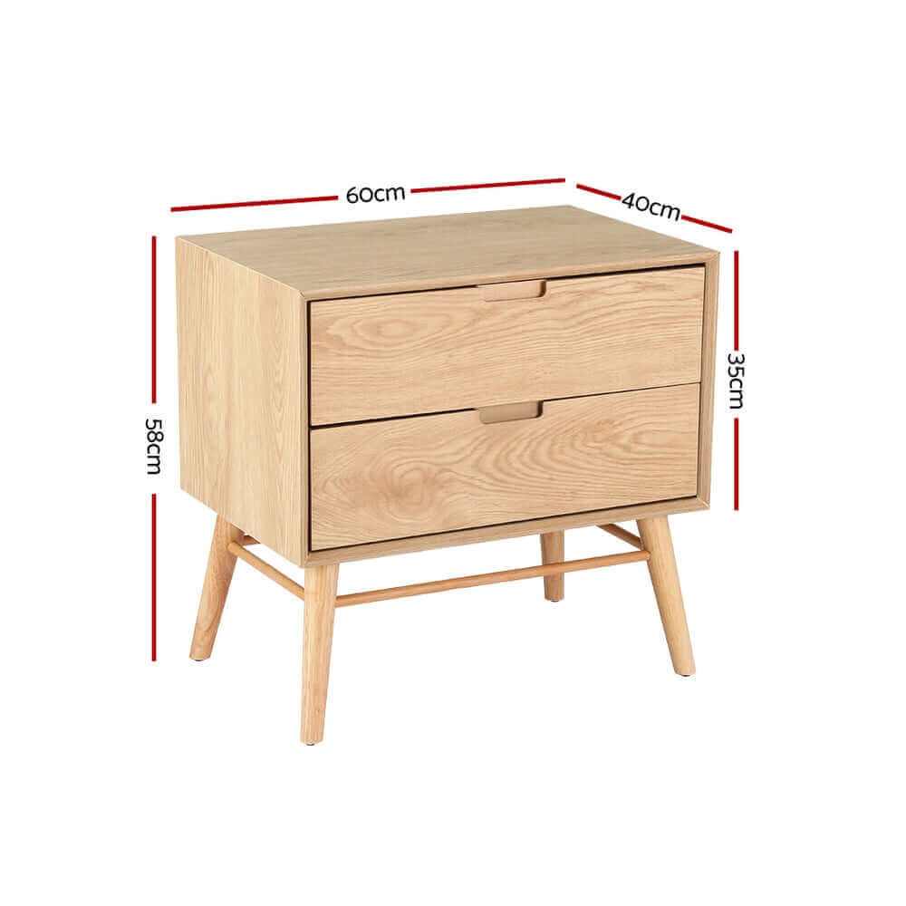 Gino Nightstand Light Oak