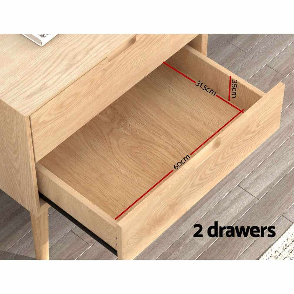 Gino Nightstand Light Oak