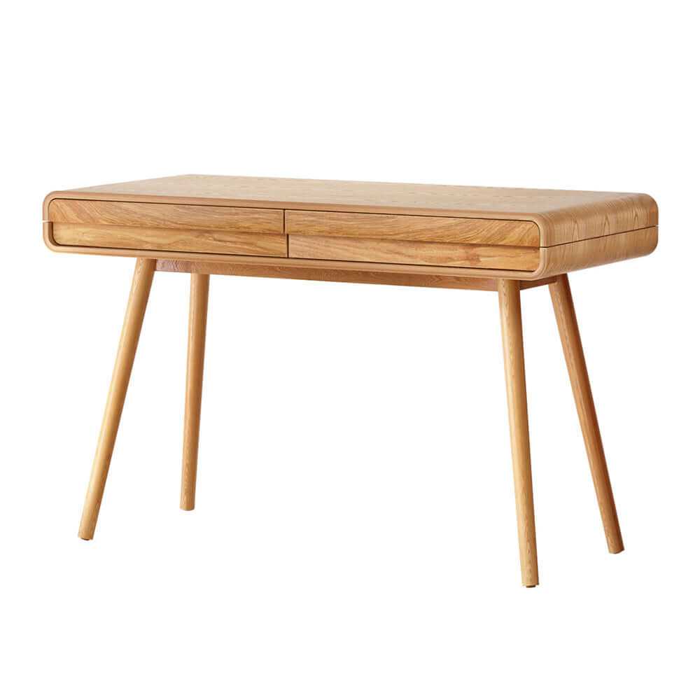 Natural Wood Computer Desk 100CM Wide