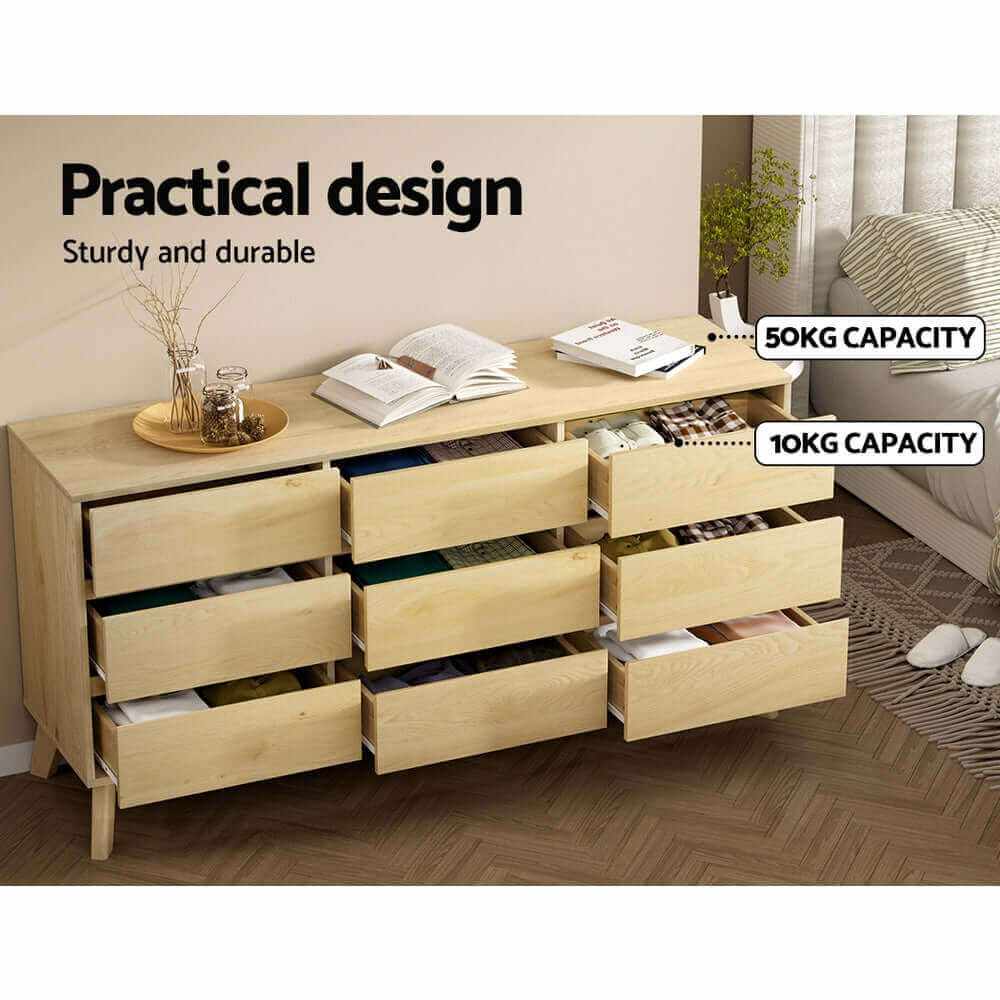 9 drawer chest of drawers