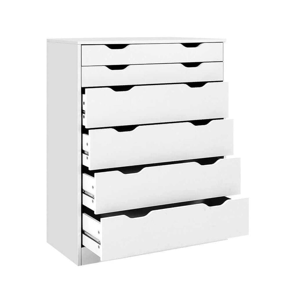 6 Chest of Drawers White