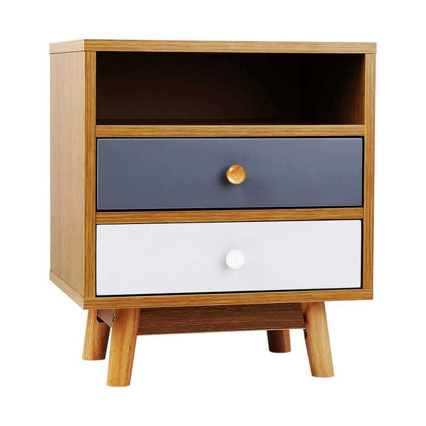 Bedside Table 2 Drawers with shelf