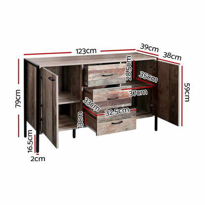 Artiss Industrial Buffet Sideboard - BARNLY