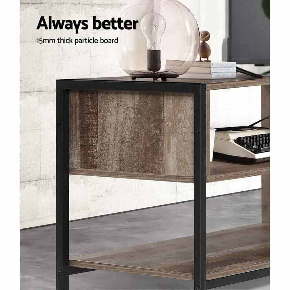 Artiss TV Cabinet Entertainment Unit Stand Storage Wood Industrial Rus