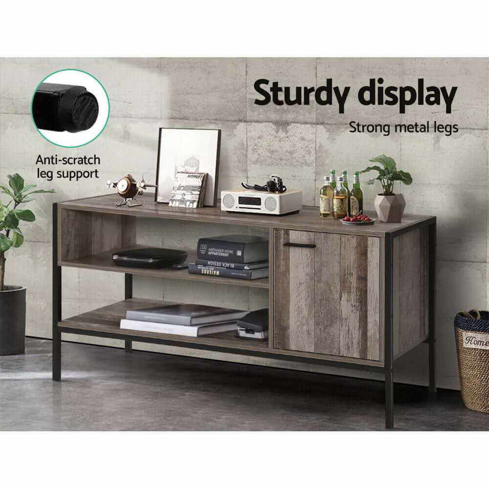 Artiss TV Cabinet Entertainment Unit Stand Storage Wood Industrial Rus