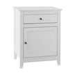 Bedside Tables Side Table Drawers Nightstand White