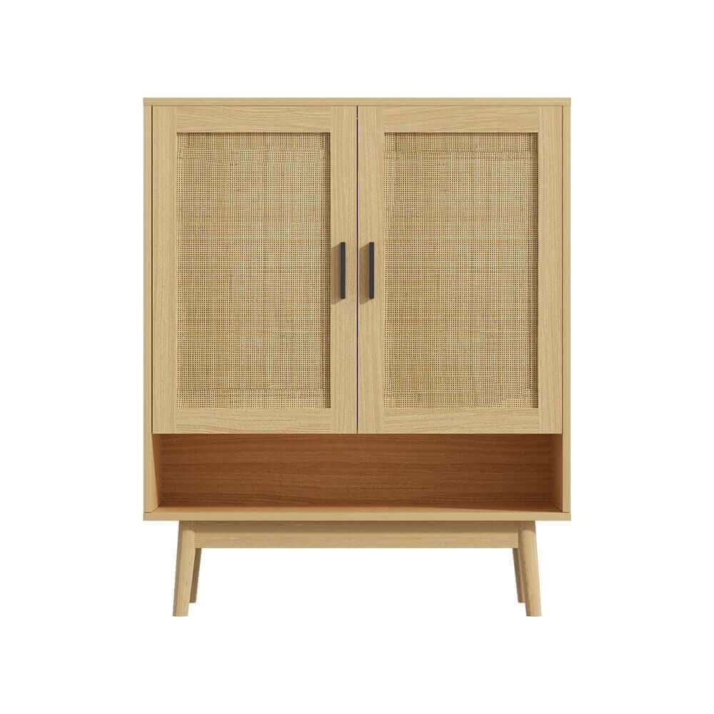 Briony Shoe Rack Cabinet Rattan 5-tier 20 Pairs