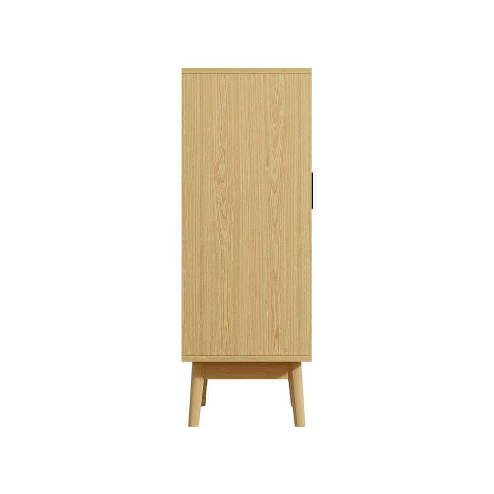 Briony Shoe Rack Cabinet Rattan 5-tier 20 Pairs