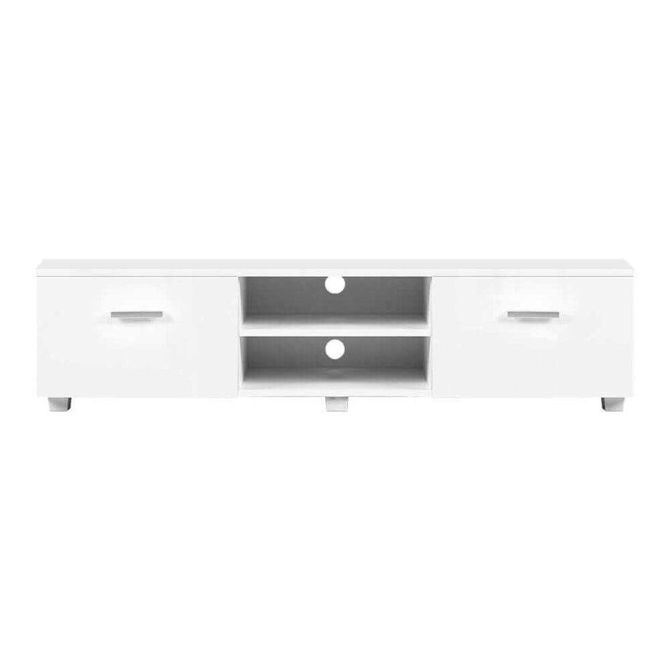 white gloss tv unit