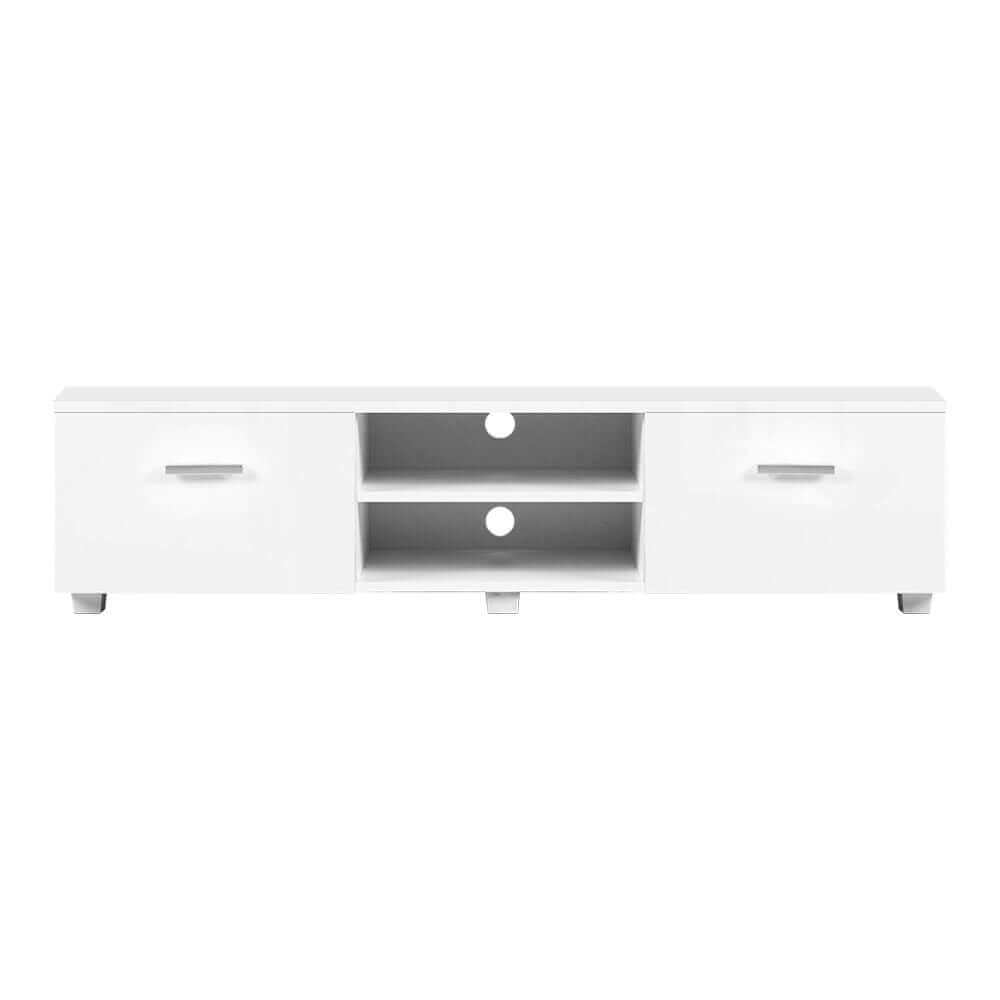 white gloss tv unit