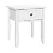 Bedside Table 1 Drawer White