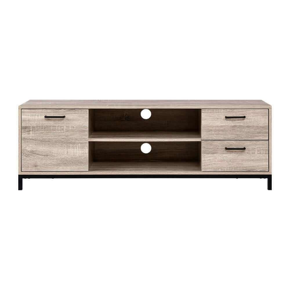 Artiss Modern TV Cabinet Entertainment Unit 132cm Pine Tania