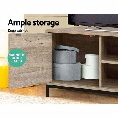 Artiss Modern TV Cabinet Entertainment Unit 132cm Pine Tania