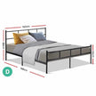 Bed Frame Double Metal 