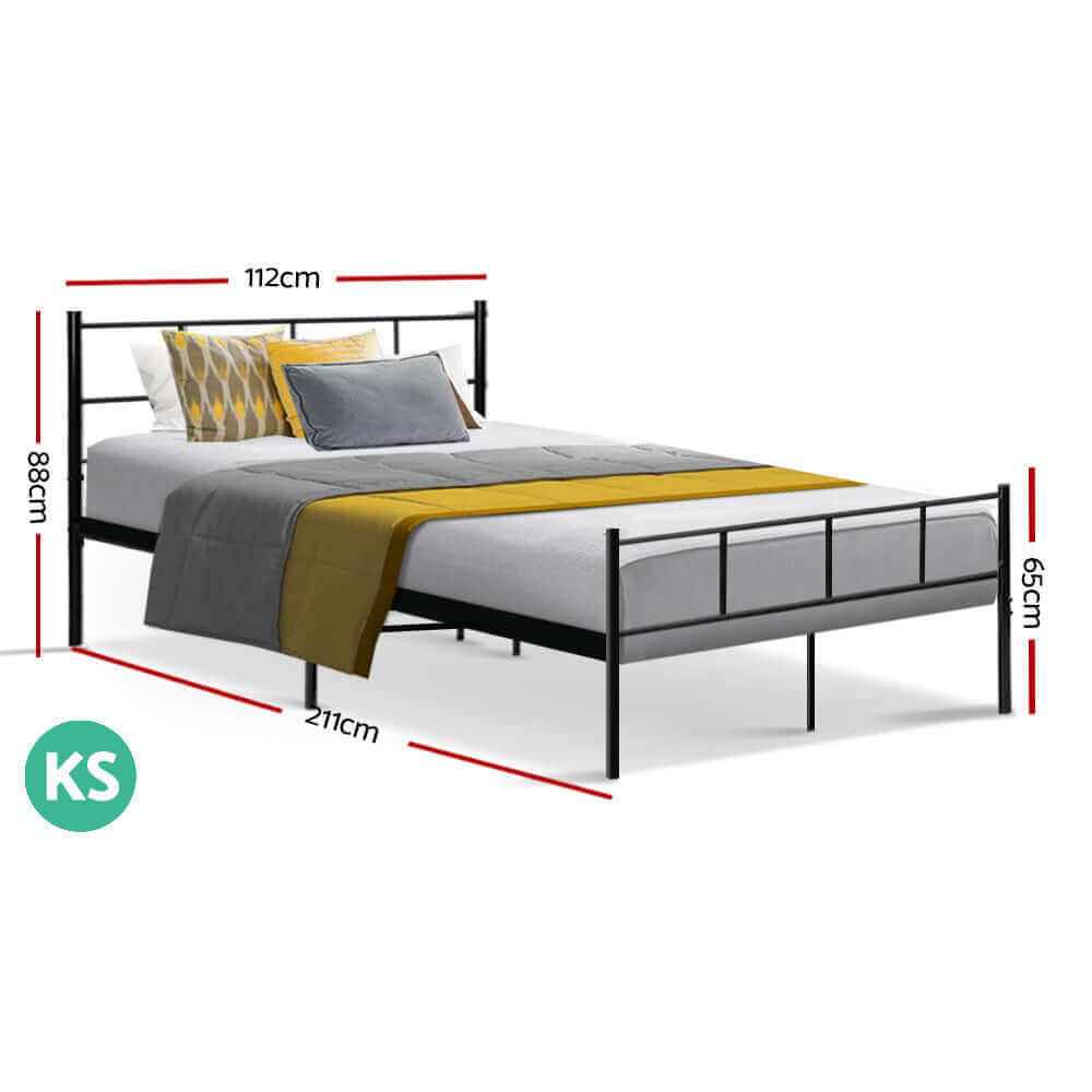 Bed Frame King Single Metal 