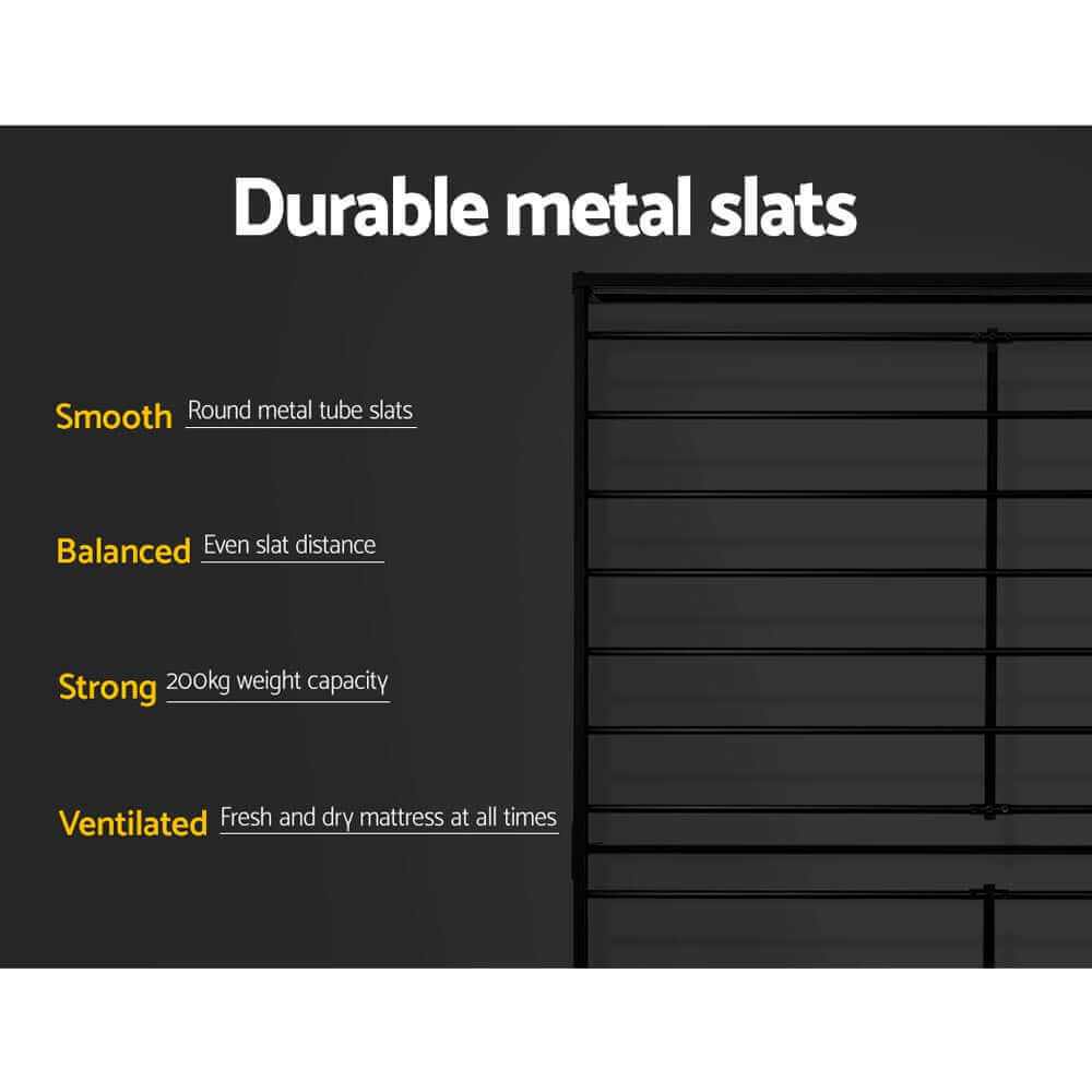 Bed Frame King Single Metal 